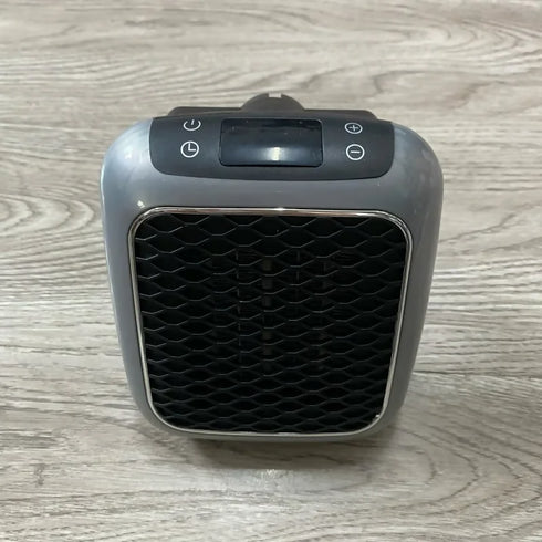Square Household Heater Mini Ceramic Bedroom Explosive Warm Air Fan Office Desktop Heater - blue